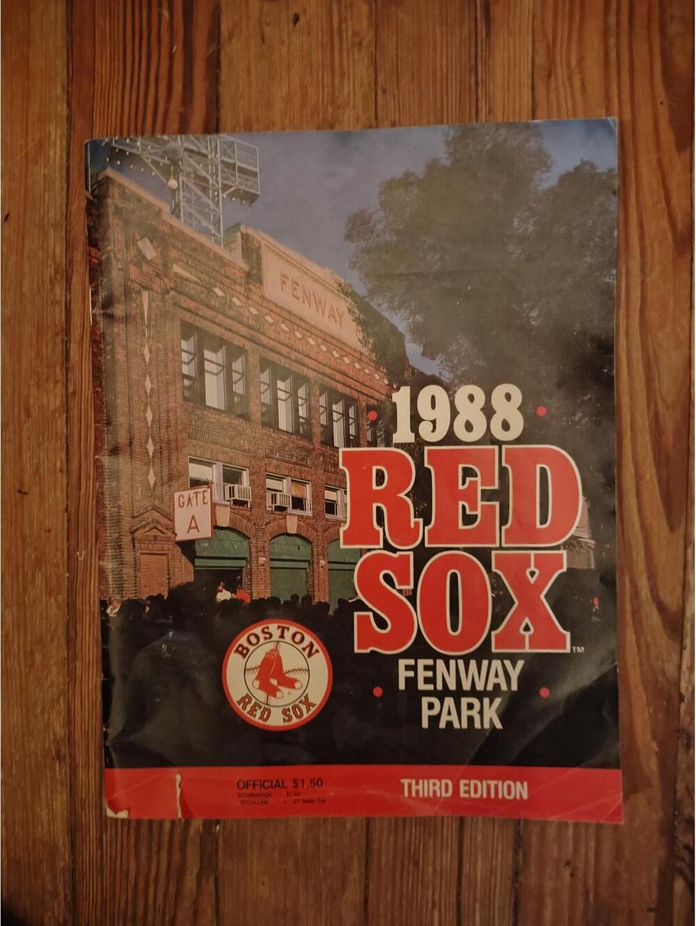 Baseball Program Boston Red Sox - 1988 - 3rd ed. Indians